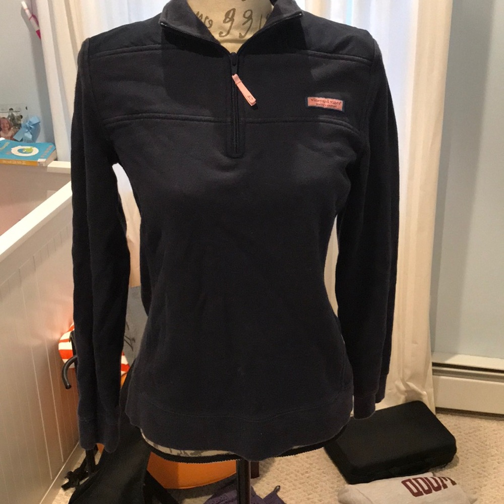 vineyard vines navy/black shep shirt